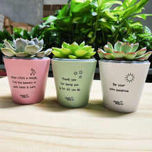 Load image into Gallery viewer, Trio Pack - Positive - Cheeky Plant Co. Pots - 11cmD x 11cmH