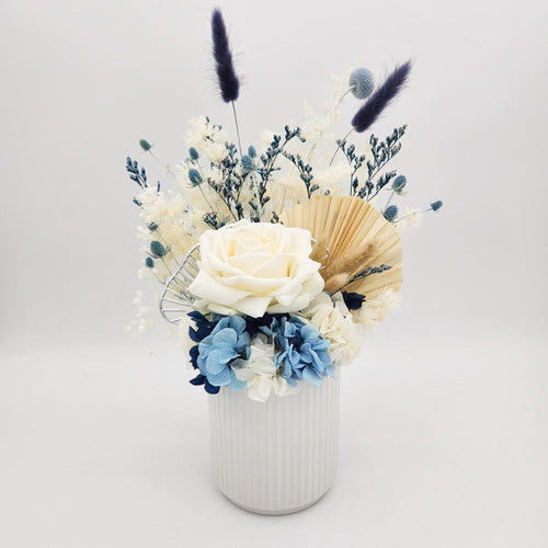 Sympathy Dried Flower Arrangements - Blue - Sydney Only