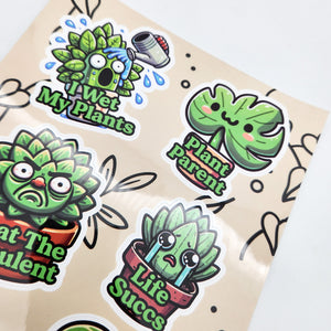 Cheeky Plants Sticker Sheet (Sheet of 6) - Cheeky Plant Co.