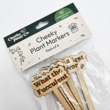 Load image into Gallery viewer, Cheeky Plant Markers (Pack of 6) - Cheeky Plant Co.

