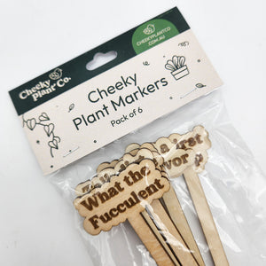 Cheeky Plant Markers (Pack of 6) - Cheeky Plant Co.