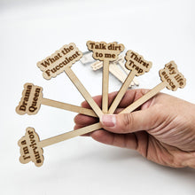 Load image into Gallery viewer, Cheeky Plant Markers (Pack of 6) - Cheeky Plant Co.
