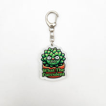 Load image into Gallery viewer, What The Fucculent - Plant Keyring - Cheeky Plant Co.
