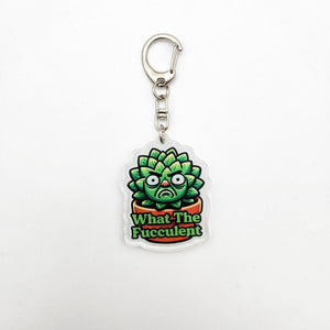 What The Fucculent - Plant Keyring - Cheeky Plant Co.