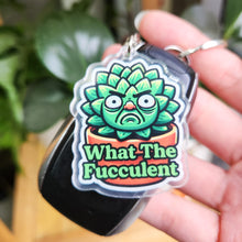 Load image into Gallery viewer, What The Fucculent - Plant Keyring - Cheeky Plant Co.
