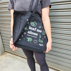 Leaf Me Alone - Tote Bag - Cheeky Plant Co.