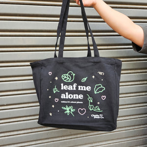 Leaf Me Alone - Tote Bag - Cheeky Plant Co.
