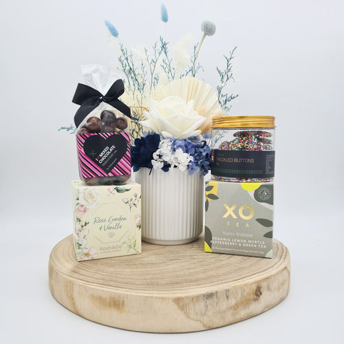 Blue Dried Floral Gift Hamper - Sydney Only