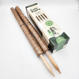 Coco Coir Totem Plant Poles (Pack of 4) - Cheeky Plant Co.