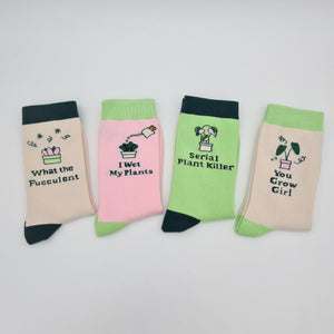 Plant Lover Socks 4 Pack - Cheeky Plant Co.