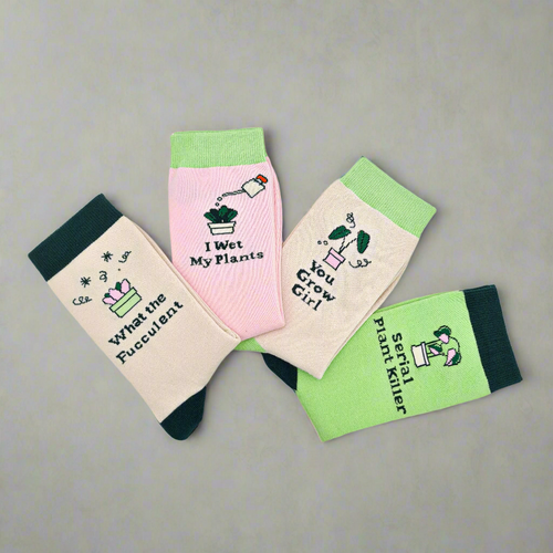 Plant Lover Socks 4 Pack - Cheeky Plant Co.