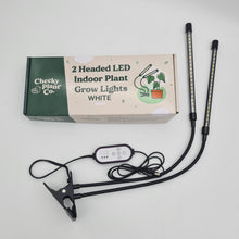 Load image into Gallery viewer, 2 Headed LED Indoor Plant Grow Lights - White - Cheeky Plant Co. - International
