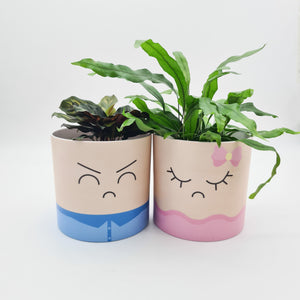 Moody Lovers Pots Pack - Cheeky Plant Co. Pots - 12.5cmD x 12cmH - International