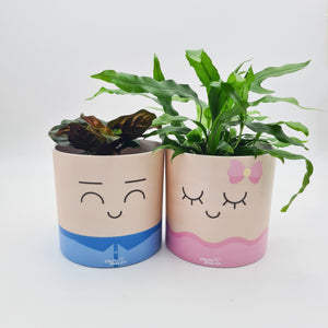Moody Lovers Pots Pack - Cheeky Plant Co. Pots - 12.5cmD x 12cmH - International