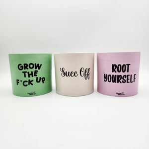 Trio Succ It Up Pots Pack - Cheeky Plant Co. Pots - 12.5cmD x 12cmH - International