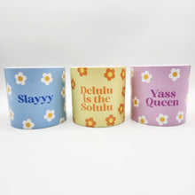 Load image into Gallery viewer, Trio Slay Queen Pots Pack - Cheeky Plant Co. Pots - 12.5cmD x 12cmH - International
