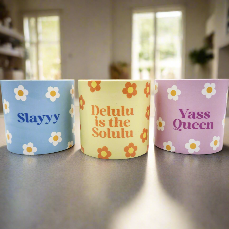 Trio Slay Queen Pots Pack - Cheeky Plant Co. Pots - 12.5cmD x 12cmH - International