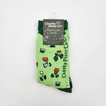 Load image into Gallery viewer, Plant Lover Socks - Plant Pattern - Cheeky Plant Co. - International
