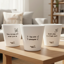Load image into Gallery viewer, Trio Pack - Positive - Cheeky Plant Co. Pots - 11cmD x 11cmH - International
